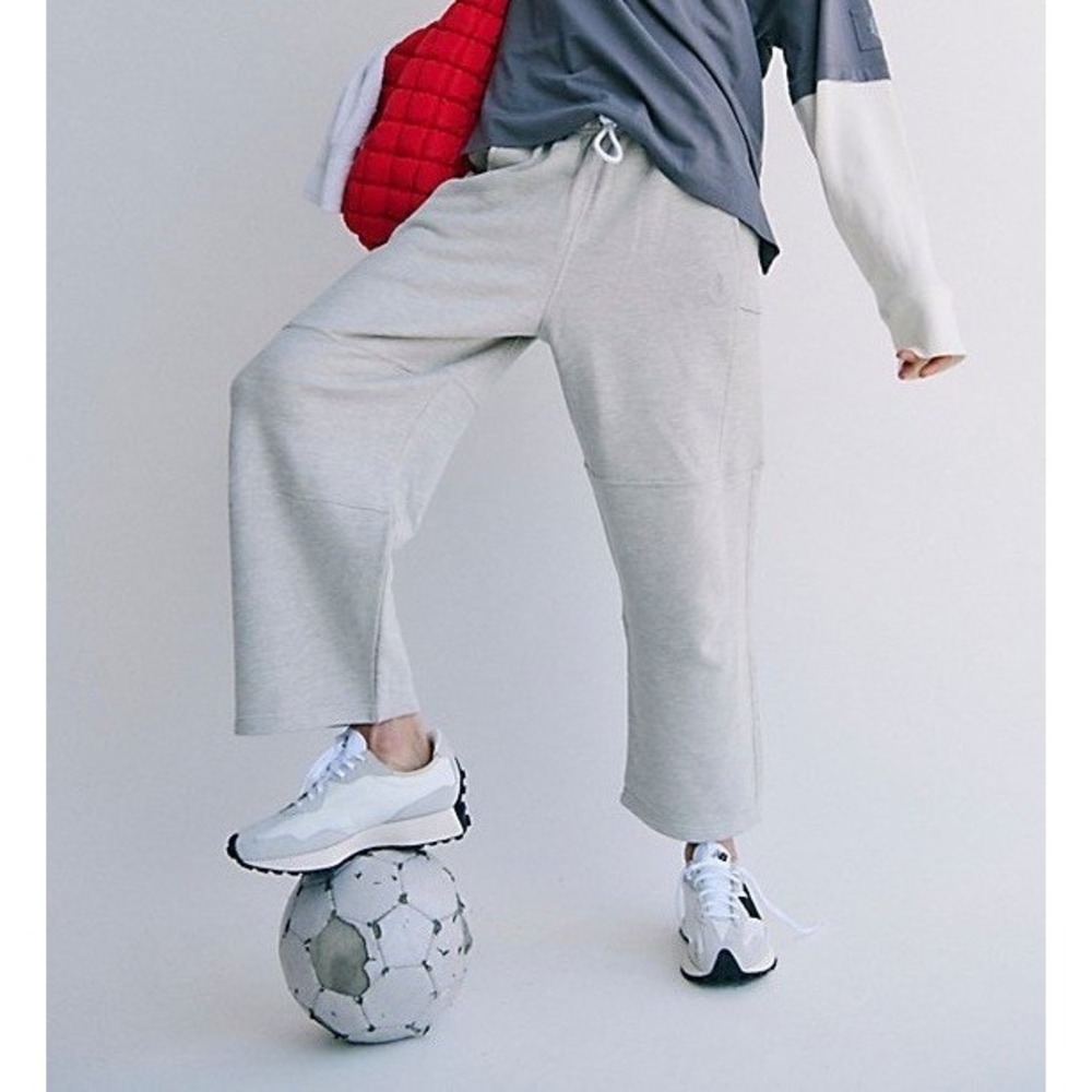 Free People Movement Top Score Barrel Pants Womens Heather Grey Size XS NEW - Picture 1 of 8